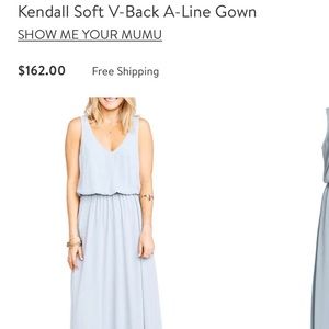 Show me your mumu bridesmaid dress in silver sage.